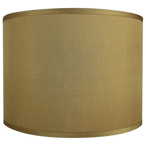Classic Drum Faux Silk Lamp Shade 8-inch to 16-inch Available Gold 14"