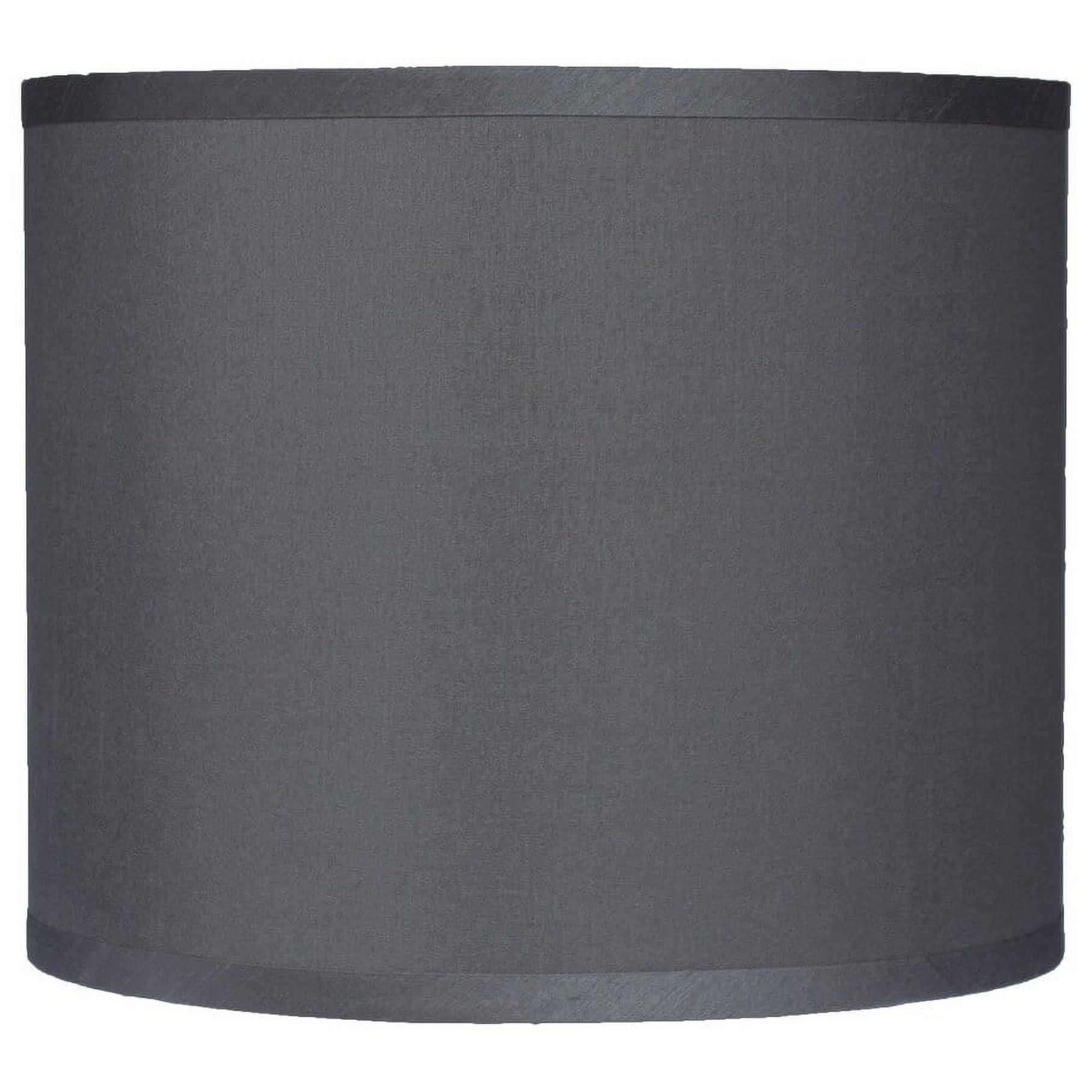Classic Drum Faux Silk Lamp Shade 8inch to 16inch Available Gray 12