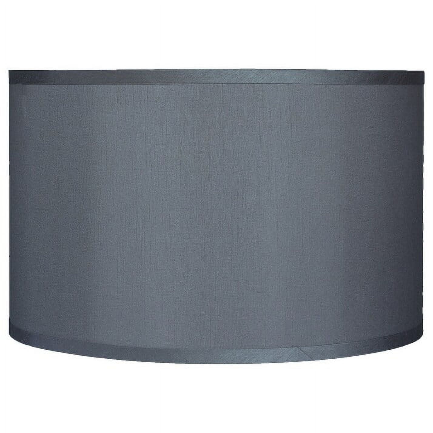 Classic Drum Faux Silk Lamp Shade 8inch to 16inch Available Gray 16
