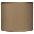 thumbnail image 1 of Classic Drum Faux Silk Lamp Shade 8-inch to 16-inch Available Taupe 12", 1 of 5