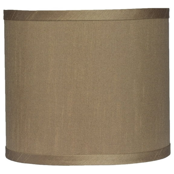 Classic Drum Faux Silk Lamp Shade 8-inch to 16-inch Available Taupe 8"