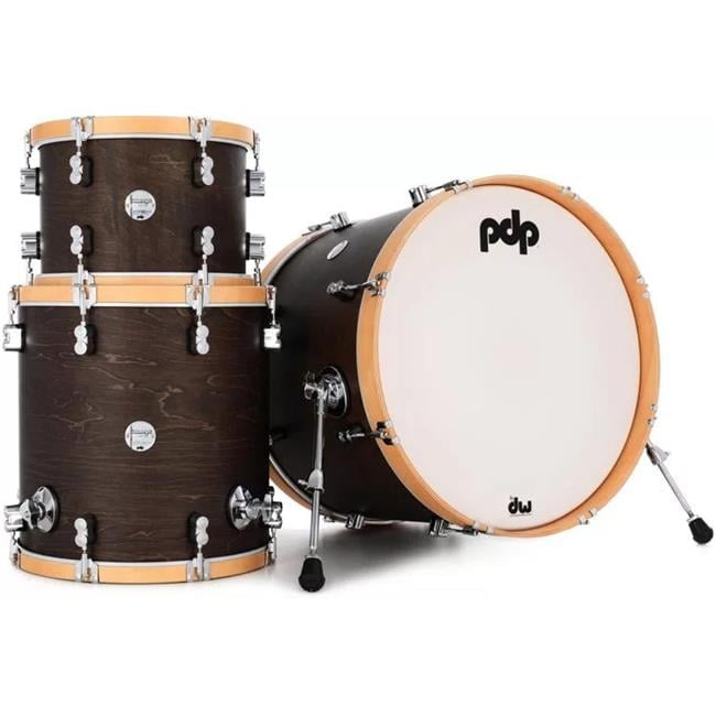Classic Drum Kit with 22 in. Kick - Walnut & Natural Hoop