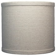 Classic Drum Linen Lamp Shade, 8" to 16" Bottom Size Natural Linen 8"