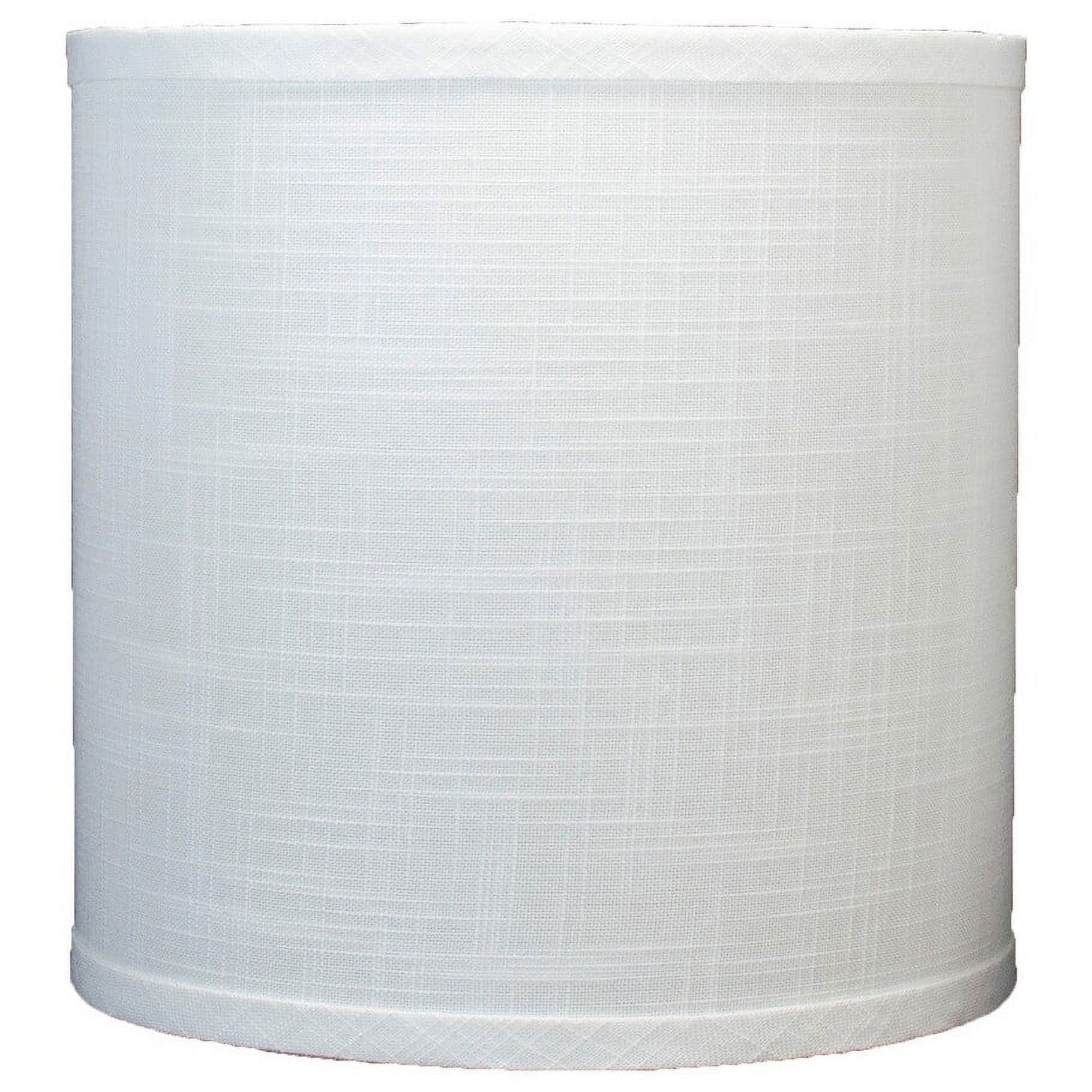 Classic Drum Linen Lamp Shade, 8" to 16" Bottom Size Off White 10