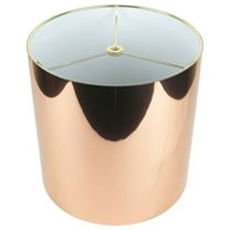 Classic Drum Metallic Lampshade, 8" to 16" Bottom Size Copper 10" 7 to 12 Inches 7 to 12 Inches