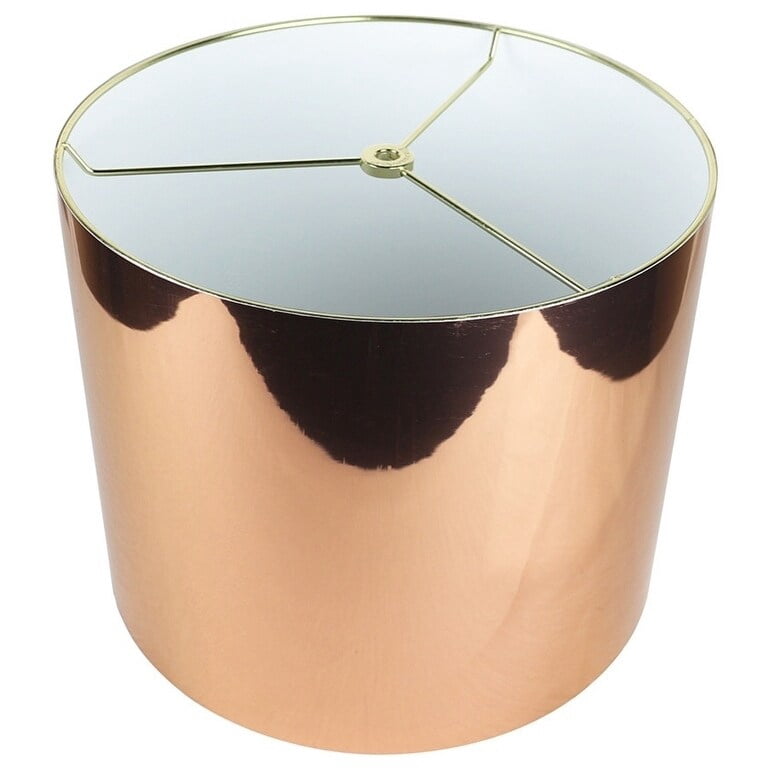 Classic Drum Metallic Lampshade, 8" to 16" Bottom Size Copper 12" 7 to ...