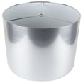 Classic Drum Metallic Lampshade, 8" to 16" Bottom Size Silver 14" 7 to ...