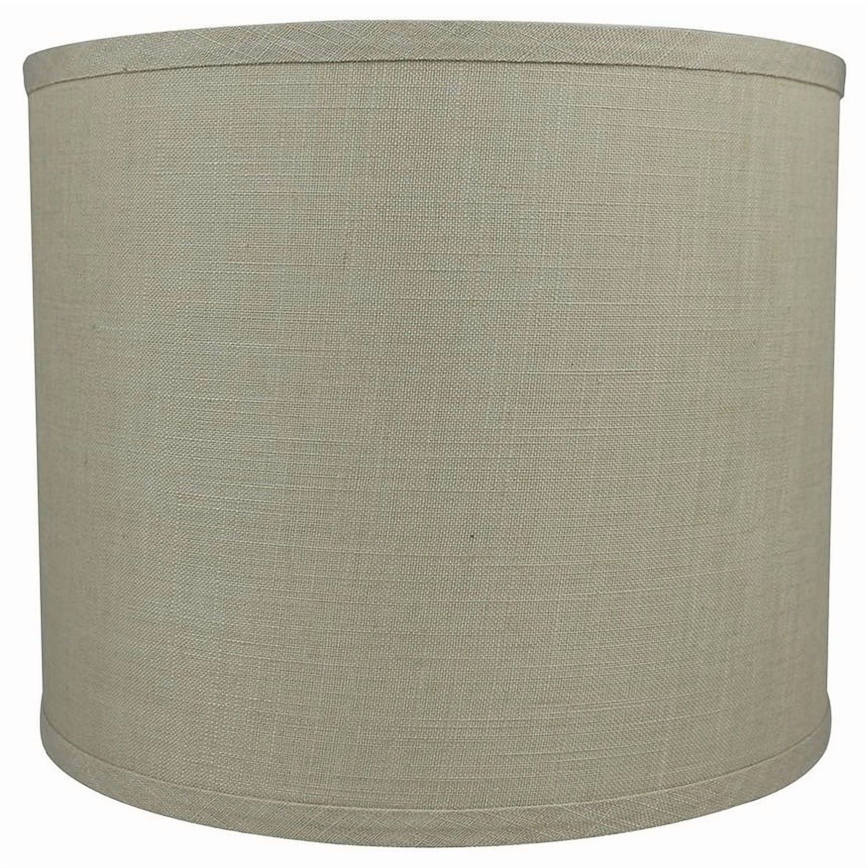 Classic Drum Smooth Linen Lamp Shade, 8" to 16" Bottom Size Natural 8"