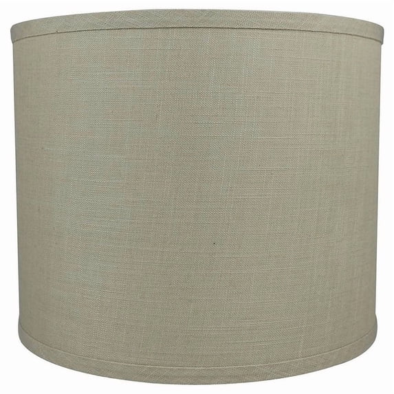 Aspen Creative 31630 Natural Water Hyacinth Drum Lamp Shade – 16x16x11 Inch, Spider Fitter, Handmade Woven Shade For Table & Floor Lamps