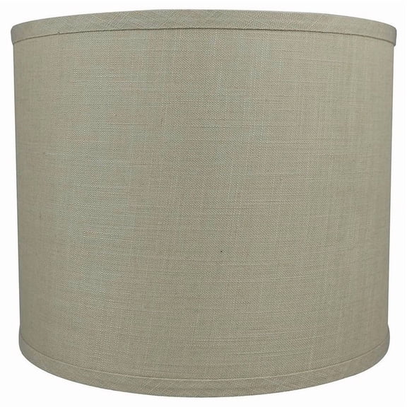Classic Drum Smooth Linen Lamp Shade, 8" to 16" Bottom Size Natural 8"
