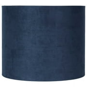 Classic Drum Suede Lamp Shade, Navy Blue, 8" to 16" Bottom Size 12"