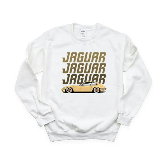 Classic E-Type Jaguar British Sports Car Vintage Roadster Auto Icon Sweatshirt Unisex, up to 5XL