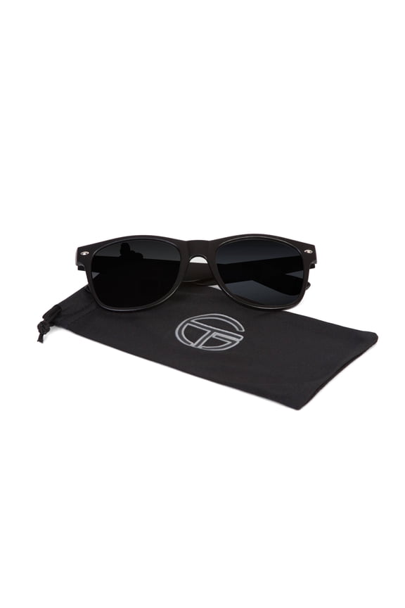 Classic Edge Style Sunglasses, Black Tint