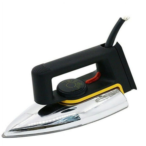 Classic Electric Dry Iron for Wrinkle Removal, 1000W High-Power Industrial Iron for Tailors and Crafters, Retro Design