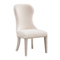 thumbnail image 1 of Classic Elegant Dining Chairs Set of 2, Foam Cushioned Seat Back Ivory Aesthetic Furniture, 1 of 7
