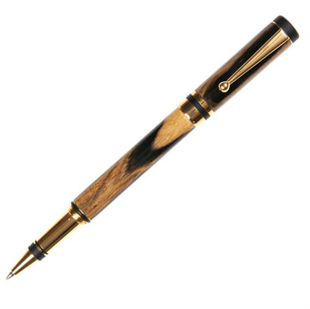 Classic Elite Rollerball Pen - Black & White Ebony