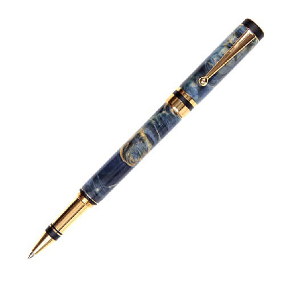 Classic Elite Rollerball Pen - Blue Maple Burl