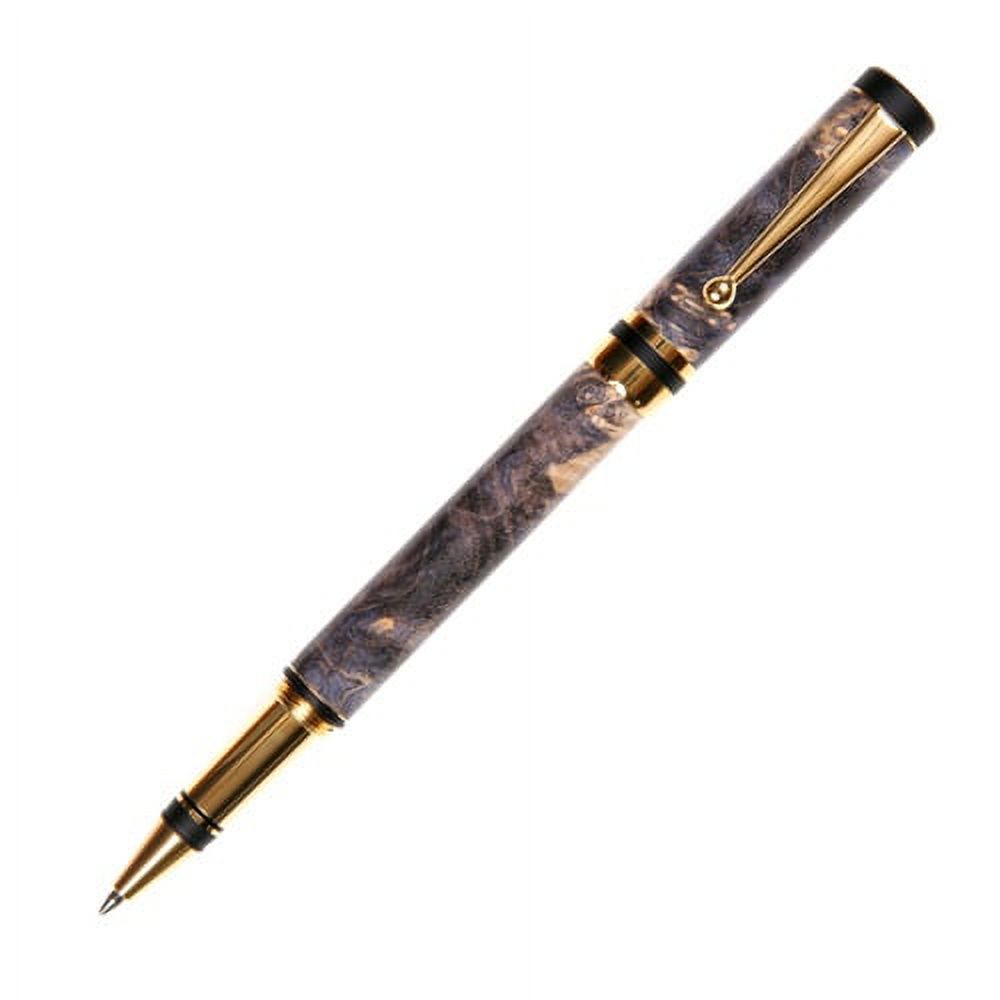 Classic Elite Rollerball Pen - Gray & Black Maple Burl