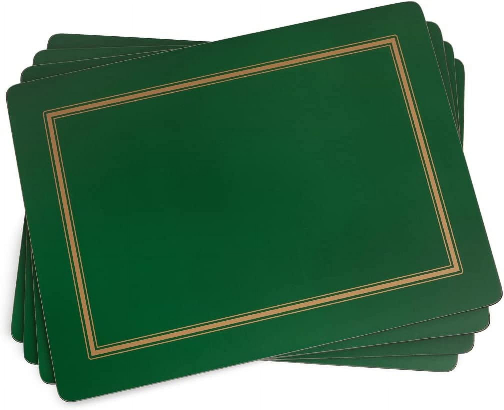 Classic Emerald Collection Placemats Set Of 4 Heat Resistant Mats