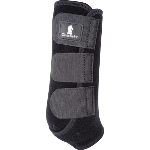 Classic Equine Horse Knee Boot Black