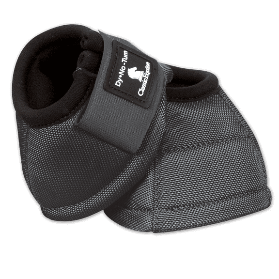 Classic Equine Classic Dyno No Turn Bell Boots Charcoal M