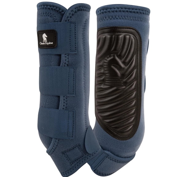 Classic Equine Classic Fit Horse Sling Boots: Ultimate Leg Protection Charcoal / Hind / Small