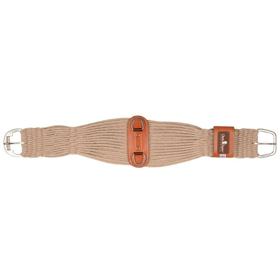32 In. Classic Equine Western Tack Mohair Roper Horse Cinch Girth Natural