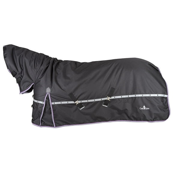 Classic Equine Cross Trainer 10K Blanket w/Hood 30 Black XS/69/71