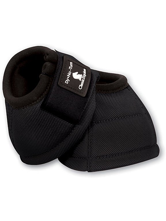 Classic Equine DyNO No-Turn Bell Boots Medium Blac