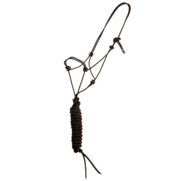 Mustang Side Pull Rope Halter with Braided Nose Bl - Walmart.com
