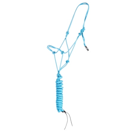Classic Equine Econo Rope Halter and 8foot Leadrope Turquoise OS