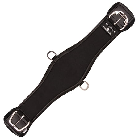 Classic Equine Feather Flex Roper Cinch 32in Black