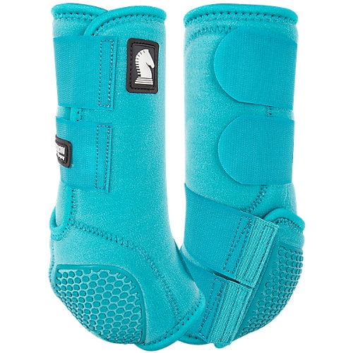 Classic Equine Flexion SMB Sport Boots by Legacy: Ultimate Horse Leg Protection Aqua / Medium / Front