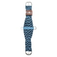 thumbnail image 1 of Classic Rope Mohair Cinch: Comfort & Style for Your Horse Turquoise and Black / 32, 1 of 4