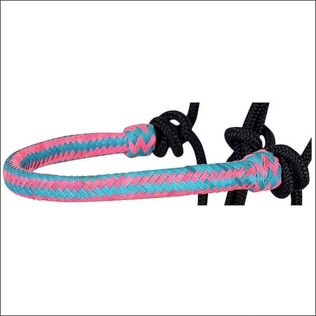 Classic Equine Horse Nylon Body Uv Resistent Rawhide Noseband Halter Turquoise