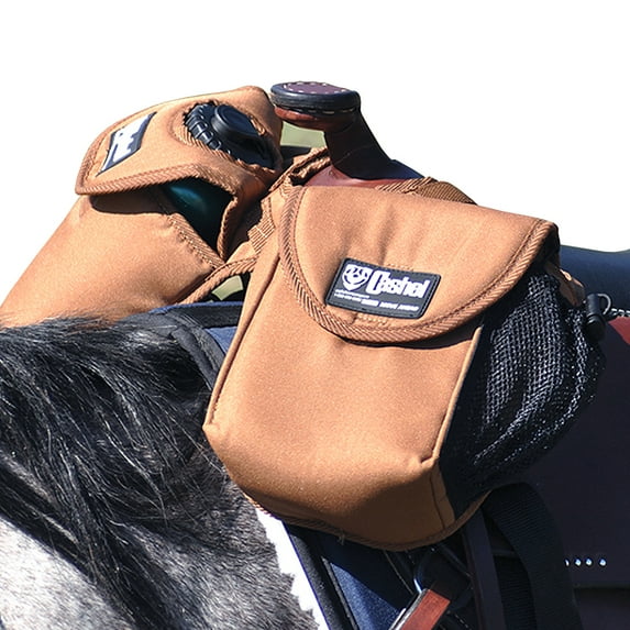Classic Equine Horse Tack 600D Lunch Bag W/ Bottle Holder Brown