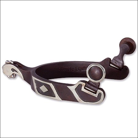 Classic Equine Medium Size Diamond Design Spur Blunt Rowel