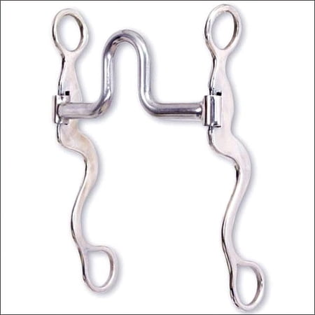 Classic Equine Performance Cavalry Shank Bit with Ported Mouthpiece - 8-inch Shank