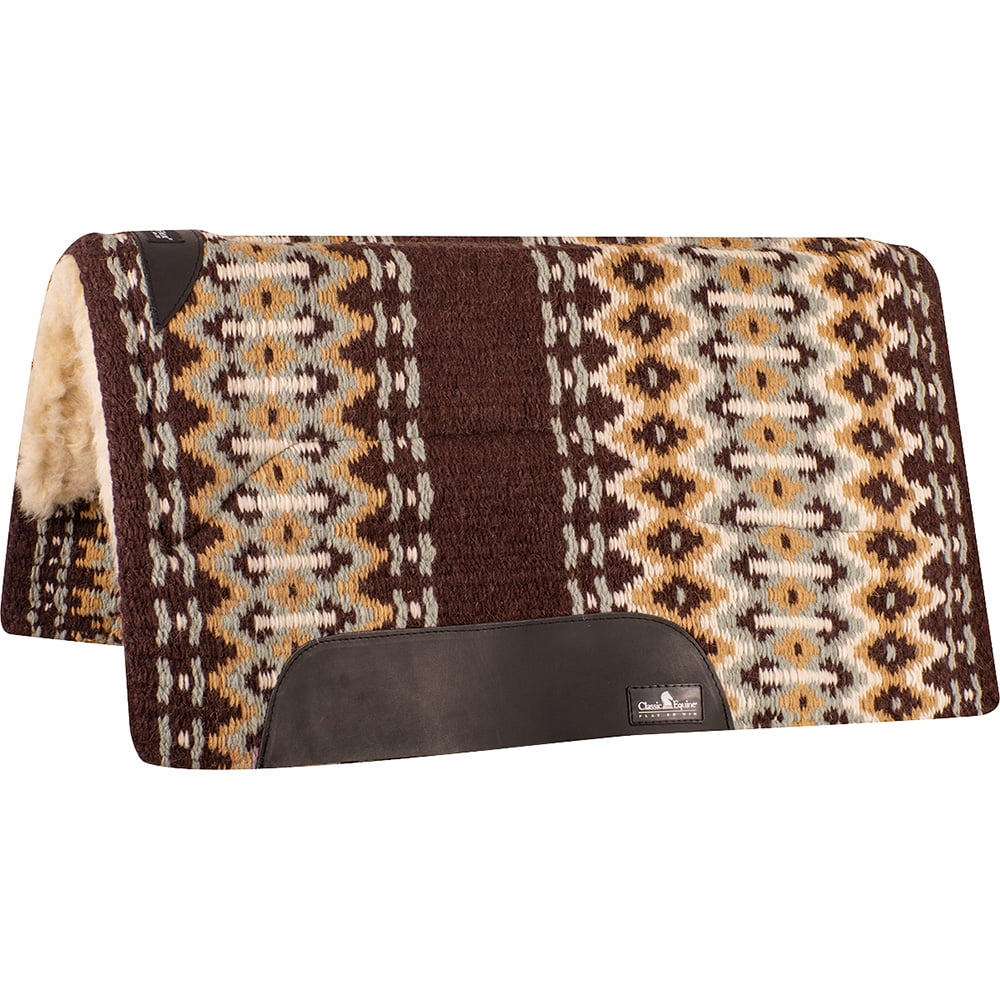 Tapis De Selle 3/4 Classic Equine SensorFlex - En Laine Naturelle