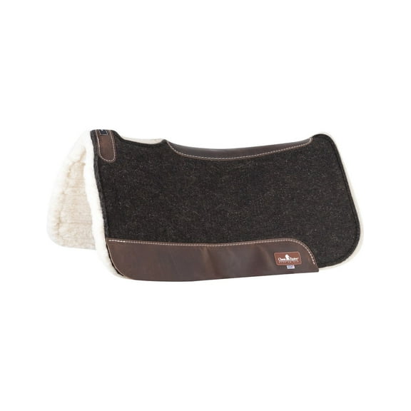 Classic Equine Western Saddle Pad ESP Wool Blend 30 X 30 Brown CESPFF