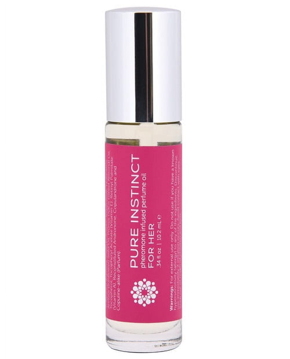 Classic Erotica Pure Instinct Perfume with Pheromone Infused Essential Oil for Her - Roll on 10.2 ml | 0.34 fl. oz