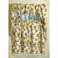 thumbnail image 1 of Classic Euro Sunflower 3 Piece Kitchen Curtain Set, With Large Sunflower Design, 1 of 1