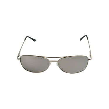 Classic European Rectangular Sunglasses, Silver
