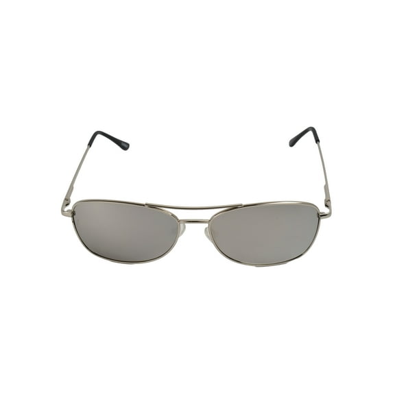 Classic European Rectangular Sunglasses, Silver
