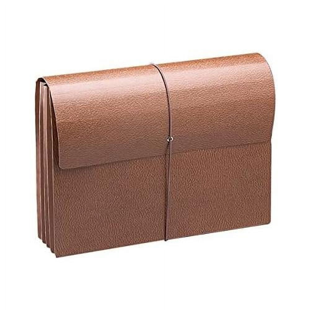 Classic Expanding File Wallet With Flap And Cord Closure, 3-1/2 ...