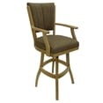 thumbnail image 1 of Classic Extra Tall 34" Solid Wood Bar Stool - Basin Beige Fabric - CT Frame, 1 of 2