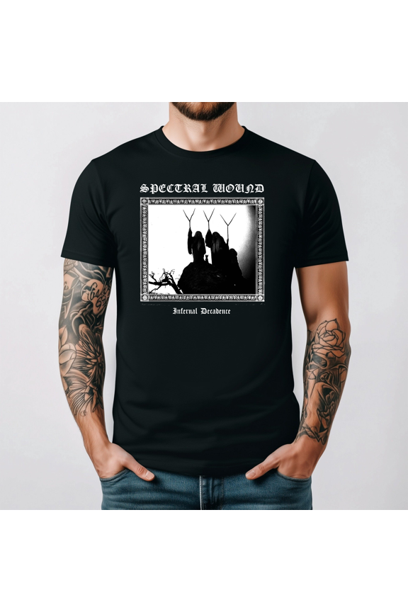 Classic Extreme Black Metal Rock Music Band Graphic Crew T-shirt,for unisex up to 5XL