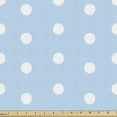 thumbnail image 1 of Ambesonne Aqua Fabric by the Yard Upholstery, Polka Dots Blue and White, 1 Yard, Pale Blue White, 1 of 4