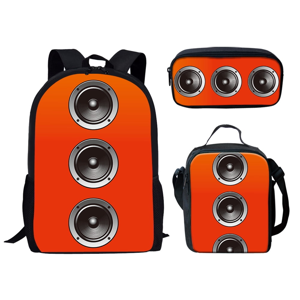 Classic Fashion Funny o Speaker Pattern 3D Print 3pcs/Set pupil Bags ...