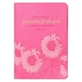 thumbnail image 1 of Classic Faux Leather Journal In All Things Romans 8:28 Pink Sunflowers Inspirational Notebook, Lined Pages w/Scripture, Ribbon Marker, Zipper Closure, 1 of 4